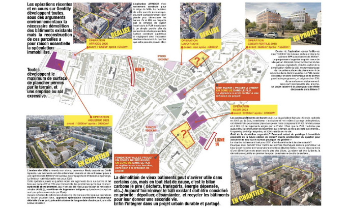 BUREAUX, main basse sur GENTILLY, Appel à Mobilisation
