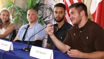 Offrons un séjour en France à Spencer Stone, Alek Skarlatos et Anthony Sandler, les trois héros américains du Thalys