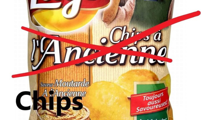Changer le nom des chips ley’s a l’ancienne en chips Tah l’époque