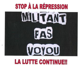 Libérons les cinq militants EDF !