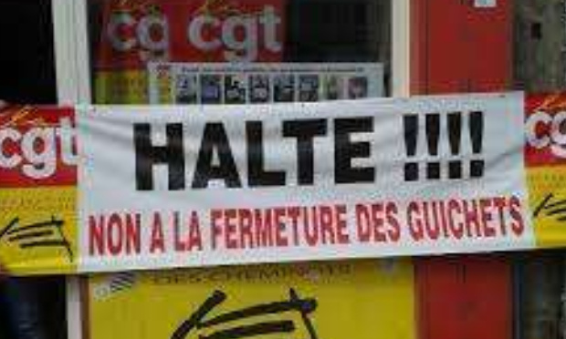 NON AU DEMANTELEMENT DU SERVICE PUBLIC ET LA FERMETURE DES GARES DE VOS LIGNES J