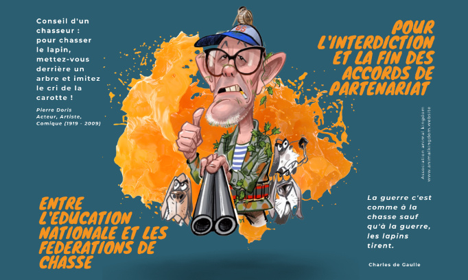 POUR L'INTERDICTION ET LA FIN DES ACCORDS DE PARTENARIAT ENTRE L'EDUCATION NATIONALE ET LES FEDERATIONS DE CHASSE