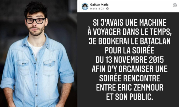 Annulation des spectacles de Gaëtan Matis pour apologie au meurtre et attentats au point-virgule