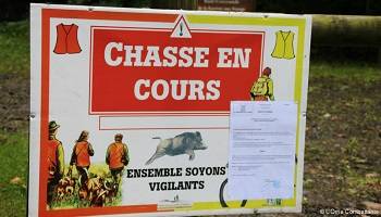 Pour que la promenade dans le bois des Minières ne soit pas interdite pendant toute la campagne de chasse !