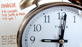 Début des cours à minimum 9h du matin