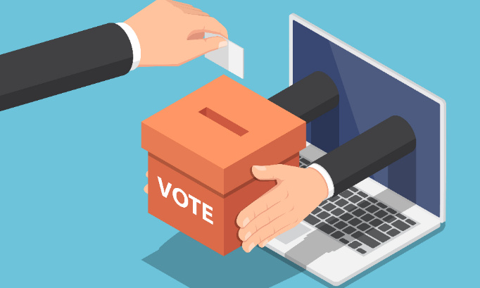 STOP AUX MACHINES A VOTER