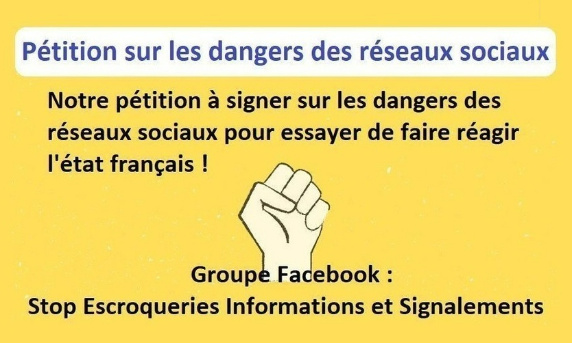Pétition sur les dangers des réseaux sociaux !