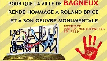 Hommage à l'oeuvre détruite de Roland Brice à Bagneux