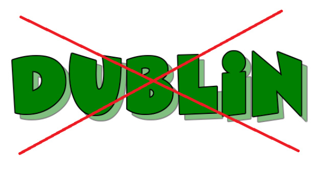 Non au voyage à Dublin en période de COVID