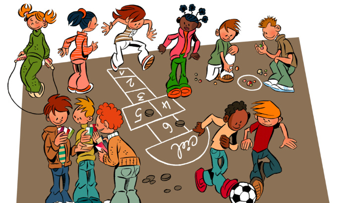 Contre le port du masque en extérieur à l'école