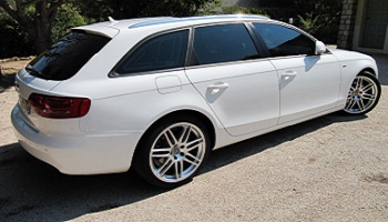 Vitre teintée sur les vitres avant des voitures