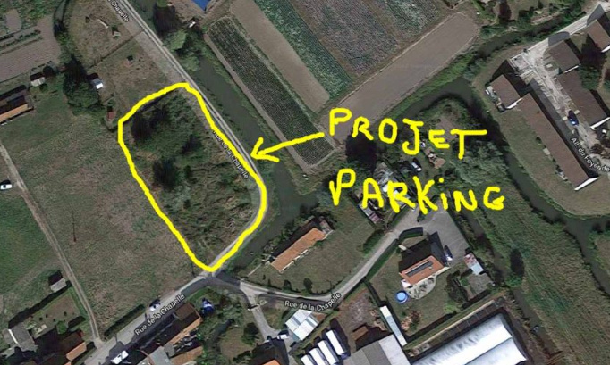 Non à la destruction d'espace naturel pour la construction d'un parking