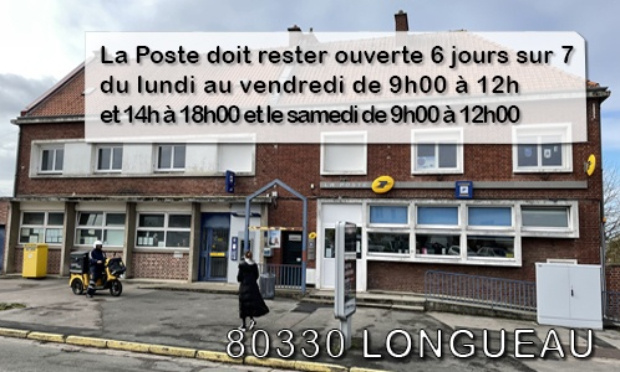 La Poste de Longueau a une délégation de service public