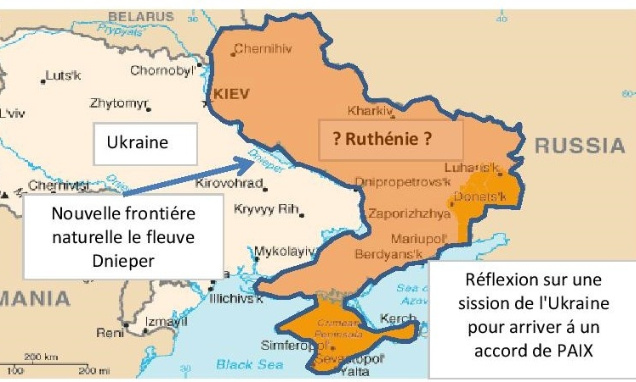 Création d'un NOUVEAU PAYS EUROPÉEN á l'est du fleuve DNIEPR dans l'actuelle UKRAINE