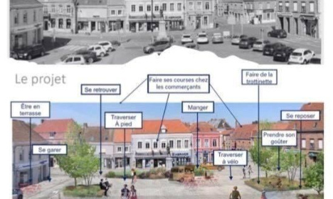 Non au projet de la nouvelle place de Cysoing