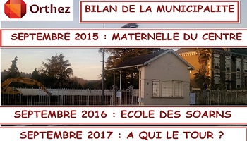 Non à la fermeture de l'école des Soarns