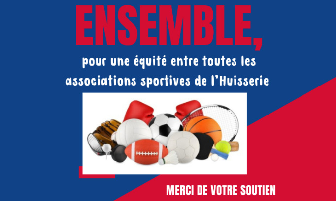 Pour une équité entre toutes les associations sportives de l’Huisserie !