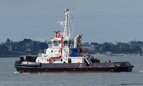 Un remorqueur dans le golf de Gascogne