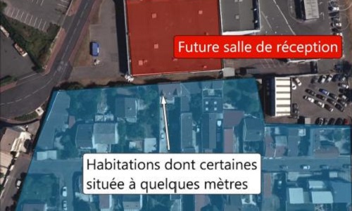 L'annulation de l'autorisation délivrée pour la réalisation d'une salle de réception pour acceuillir des mariages aux abords de nos maisons.