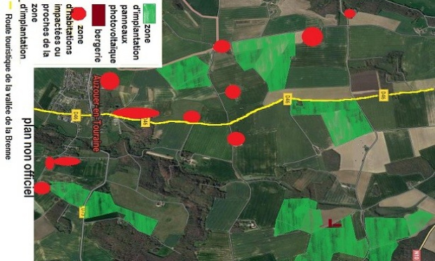 Non à l'implantation d'une centrale agrivoltaïque sous nos fenêtres !