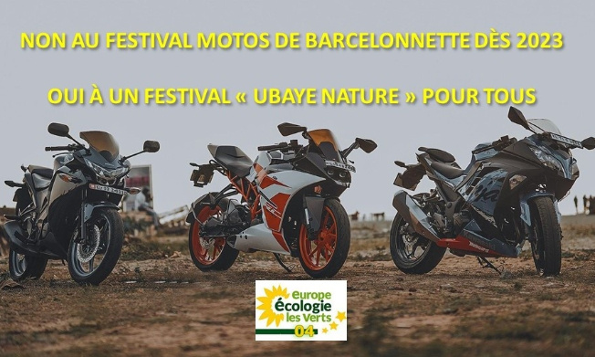 Non au festival motos de Barcelonette dès 2023 ! Oui à un festival 