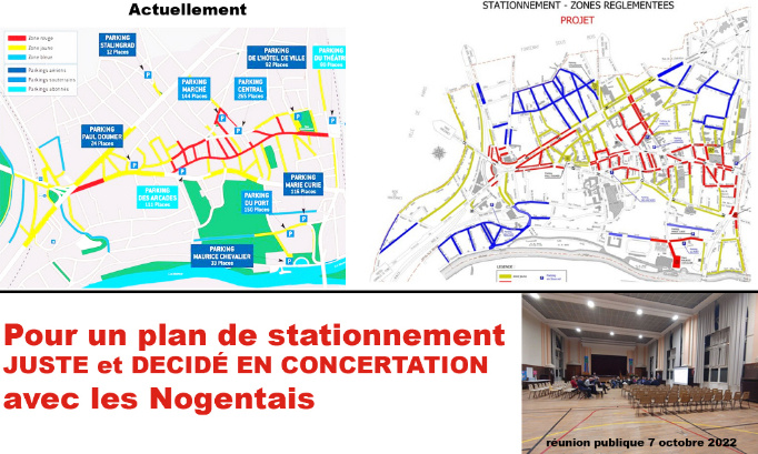 Pour un plan de stationnement juste et décidé en concertation avec les Nogentais !