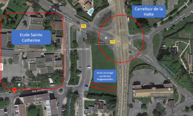 Sécurité aux abords de l’École Sainte Catherine à Montfavet : stop à la congestion !