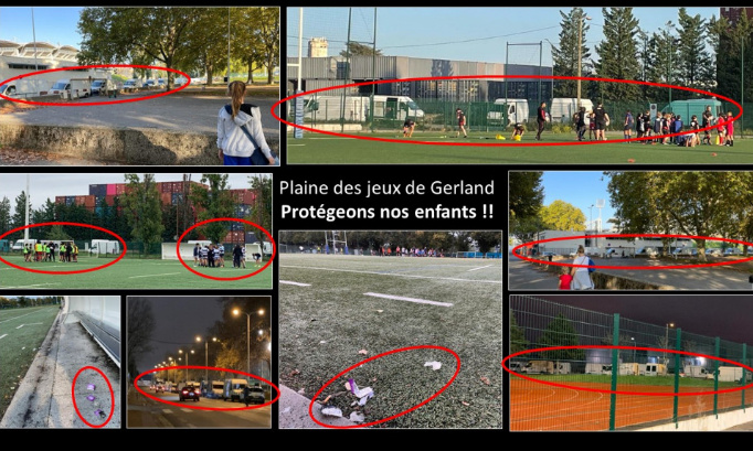 Plaine des jeux de Gerland : protégeons nos enfants !
