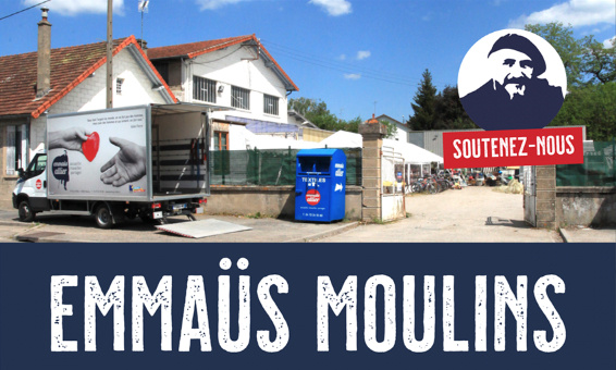Pour la réouverture du site d'Emmaüs Allier à Moulins