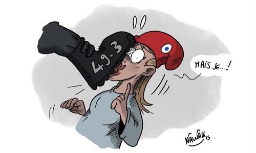 Suppression de l'Article 49,3 de la Constitution, en faisant déposer une proposition d'une résolution, afin de faire supprimer cet article