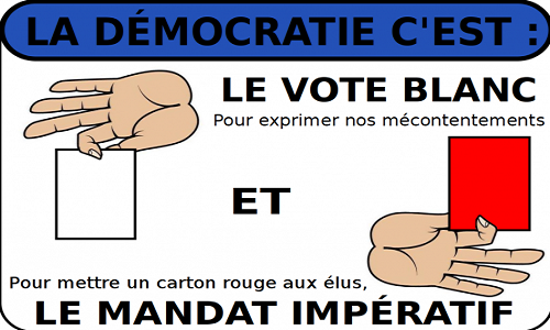 Reconnaissance du vote blanc et du mandat impératif