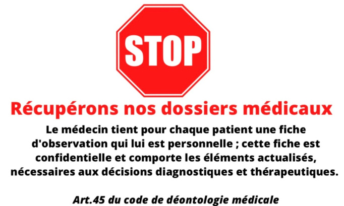 Récupérons nos dossiers médicaux