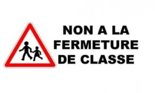 NON A LA FERMETURE D'UNE CLASSE