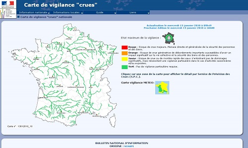 Une application d'alerte vigicrue