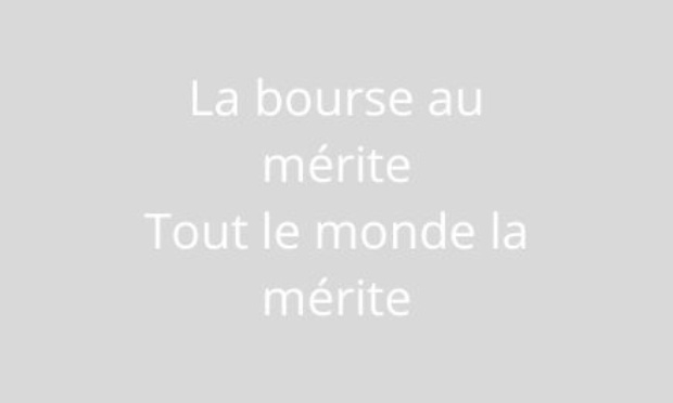 POUR UNE BOURSE AU MERITE PLUS JUSTE ET EGALITAIRE