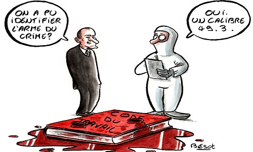 Suppression du 49/3 ou seulement 1 fois par an !