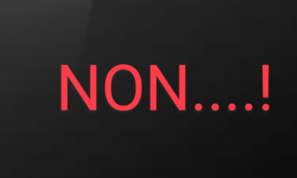 Ecrans noirs suite... Sans violence, tenez bon !