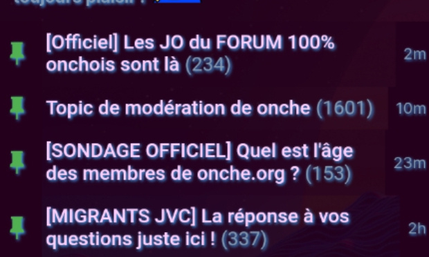 Pour pouvoir s'abonner &agrave; un profil sur Onche, comme sur JVC !