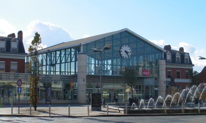 Pour des goulottes à vélo dans les escaliers en gare de Béthune !