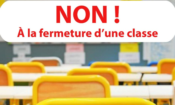 Non à la fermeture d'une classe à Saint Aubin Celloville