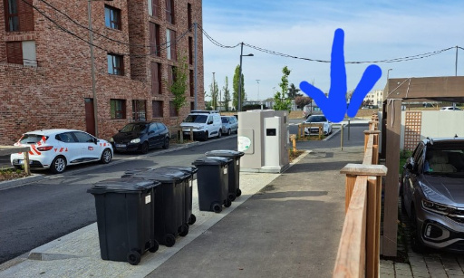 Déplacement du point de collecte de verre devant la résidence 