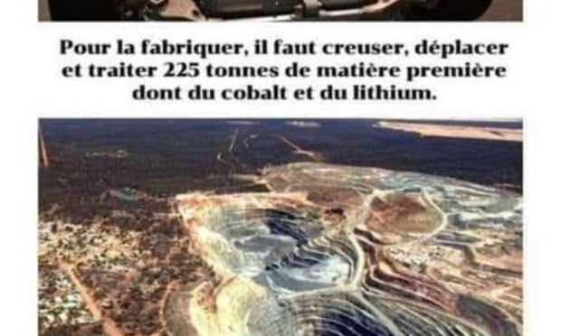 Destruction environnementale : bannissons les véhicules électriques !