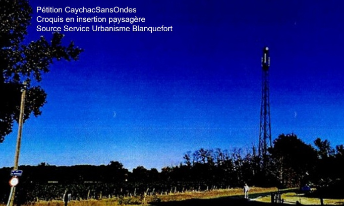 Danger : Non au projet d'implantation d'antenne relais à Caychac ! (33)