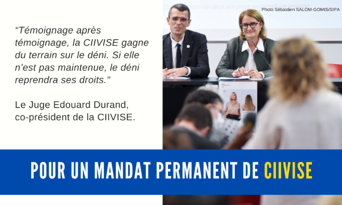 Pour un mandat permanent de la Commission Indépendante sur l’Inceste et les Violences Sexuelles faites aux Enfants (CIIVISE)