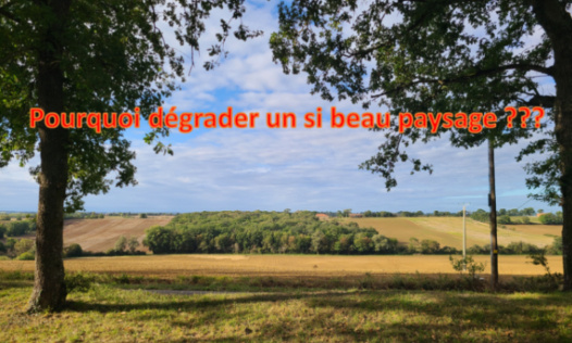 Non aux Panneaux photovoltaïques au Tâchon (32200 Escorneboeuf) !