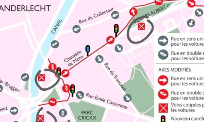 Non à ce nouveau plan de circulation sur Cureghem !