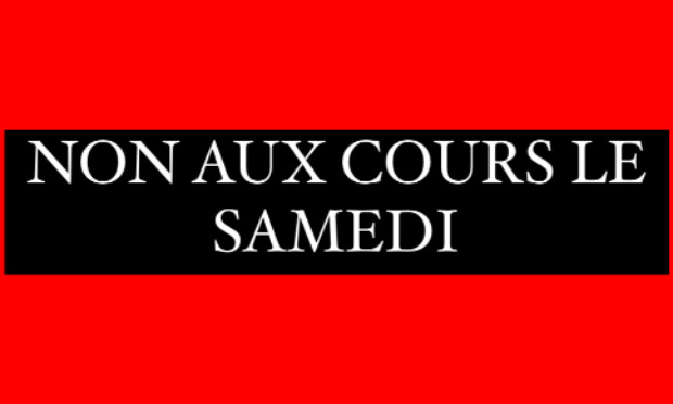 Annulation des cours le samedi
