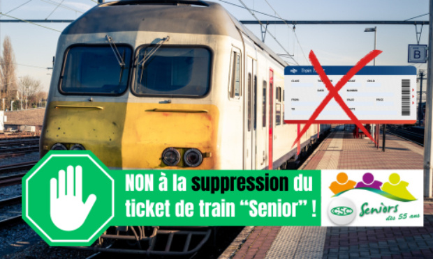 Non à la suppression du ticket de train 
