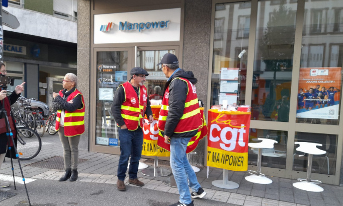 Soutien à la CGT Manpower en lutte à Strasbourg !