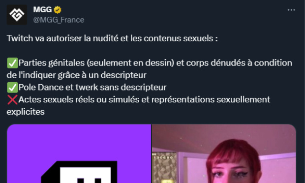 Non à la nudité sur Twitch !